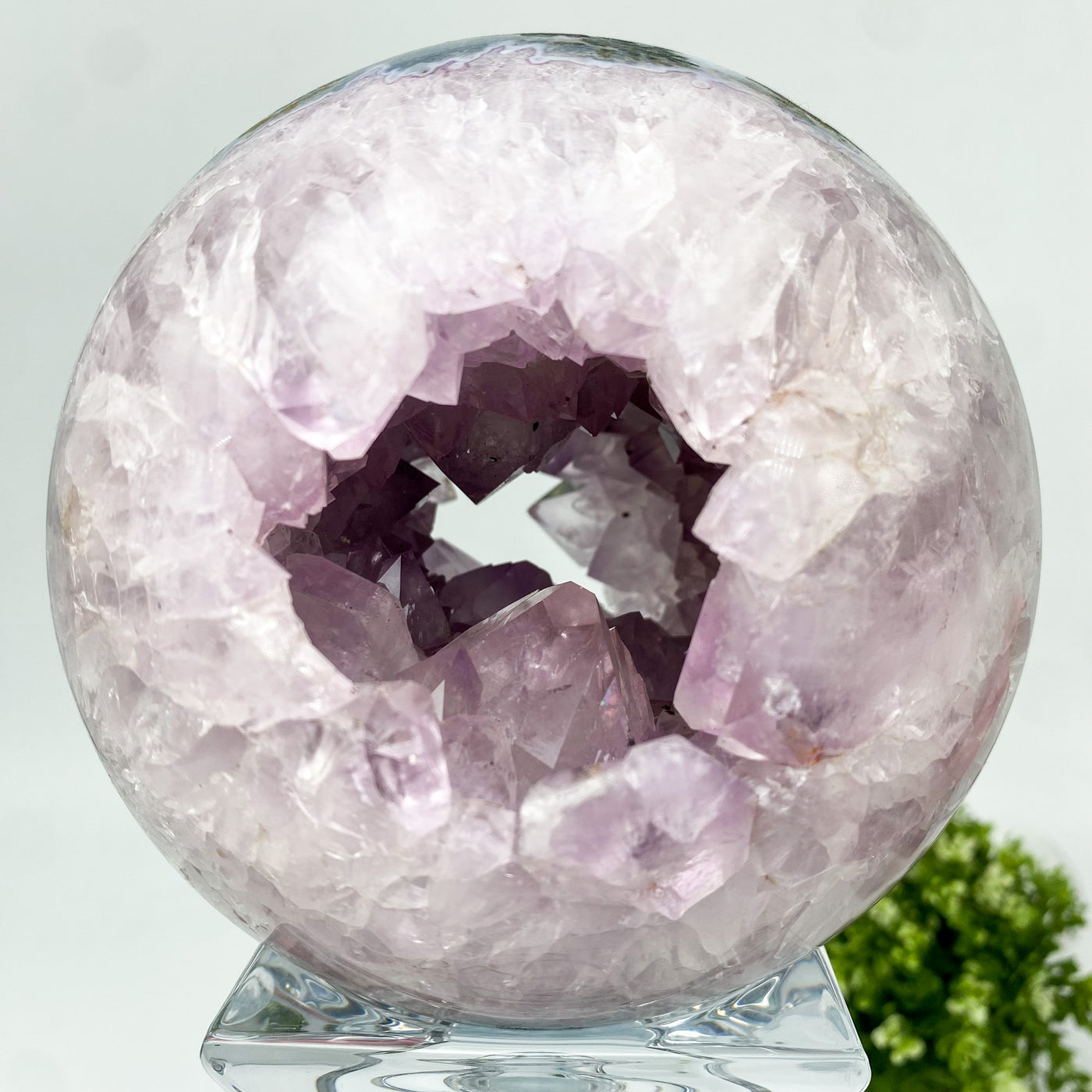 Amethyst sphere with Agate inclusions ✨