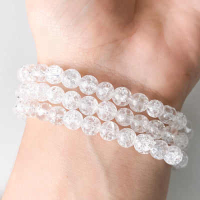 Snowflake Clear Quartz bracelet