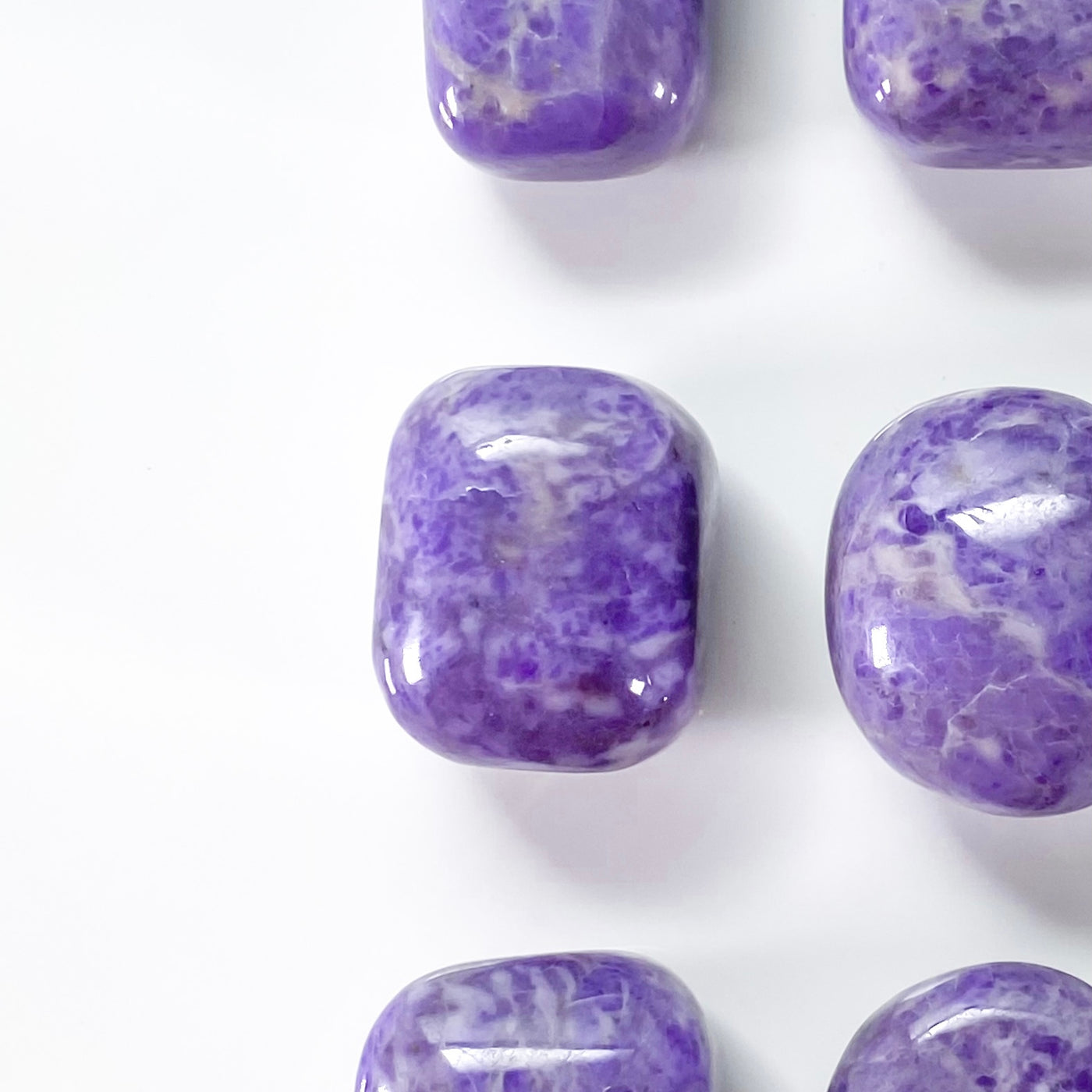💜 Tumbled Purple Jade for Self-trust