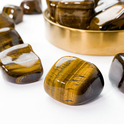 🐯 Tumbled Tiger's Eye for Courage