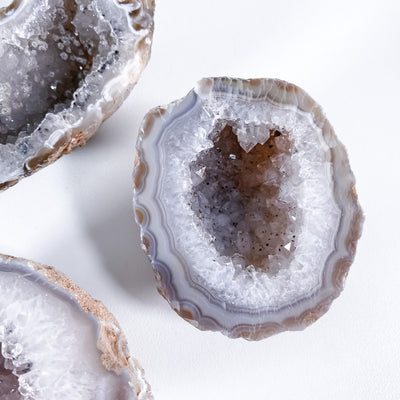 Feather Agate Geodes for Calm + Concentration