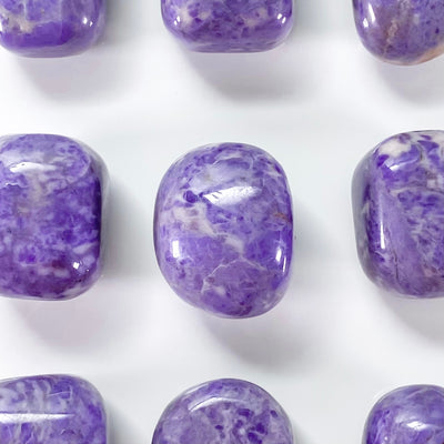 💜 Tumbled Purple Jade for Self-trust