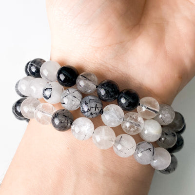 Tourmalinated Quartz bracelet