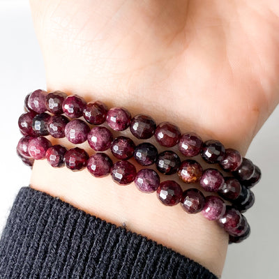 Faceted Garnet bracelet