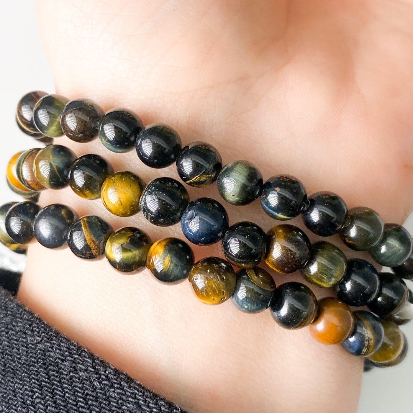 Falcon’s Eye and Tiger’s Eye bracelet