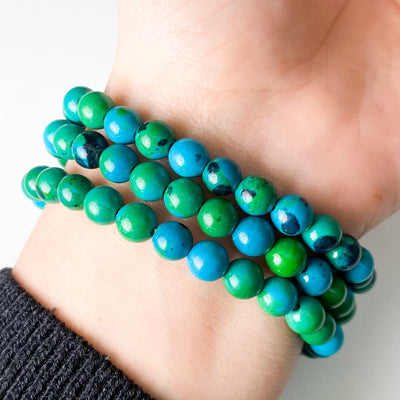 Azurite and Chrysocolla bracelet