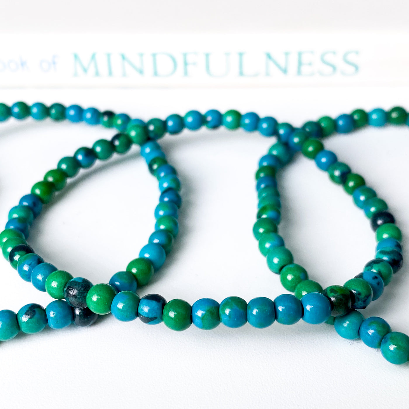 Azurite and Chrysocolla bracelet