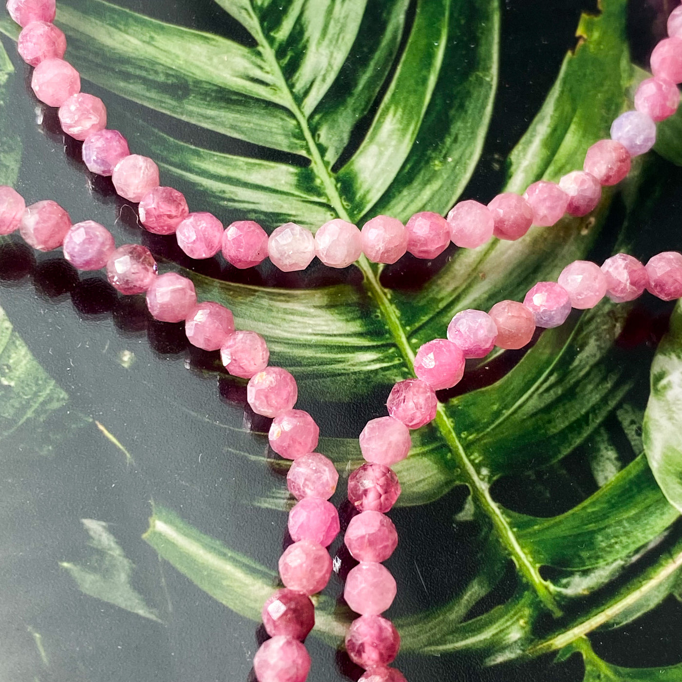 Faceted Pink Tourmaline bracelet