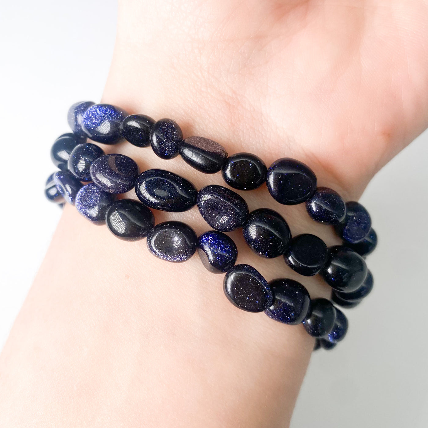 Blue Goldstone bracelet