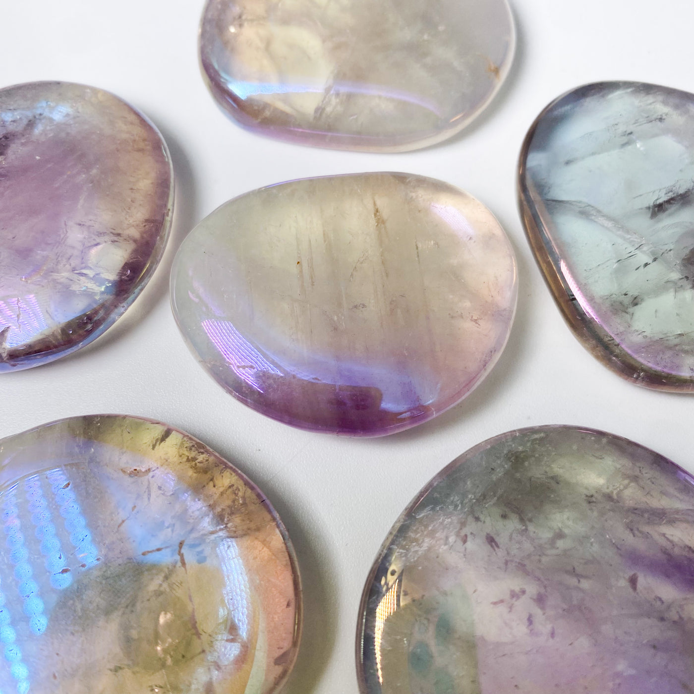 Angel Aura Quartz palm stone