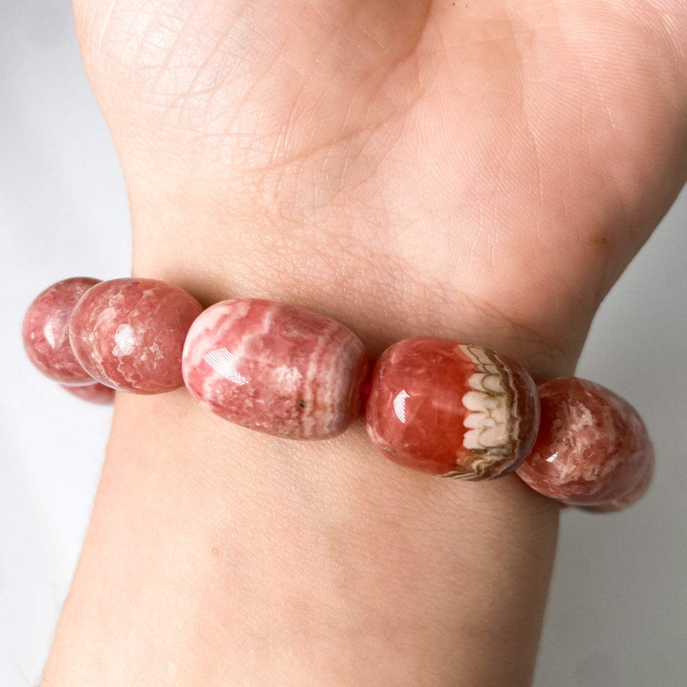 Rhodochrosite bracelet