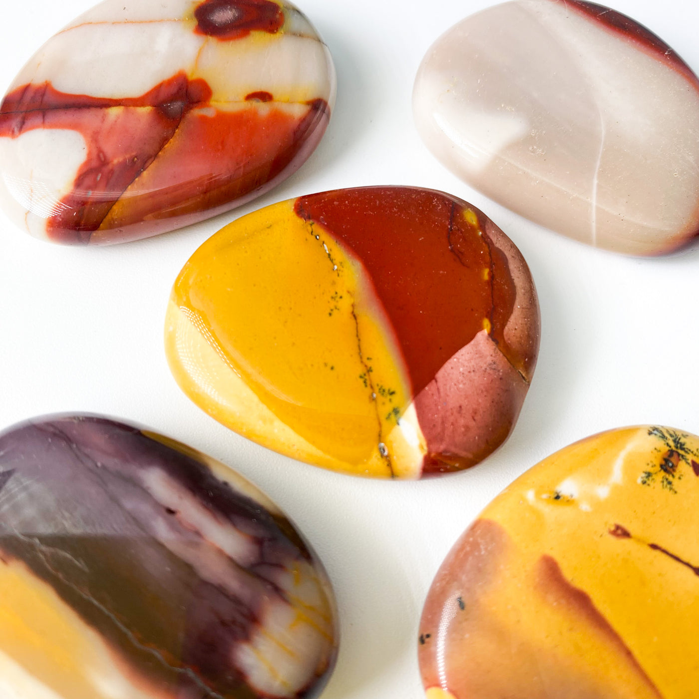 Mookaite Jasper palm stone