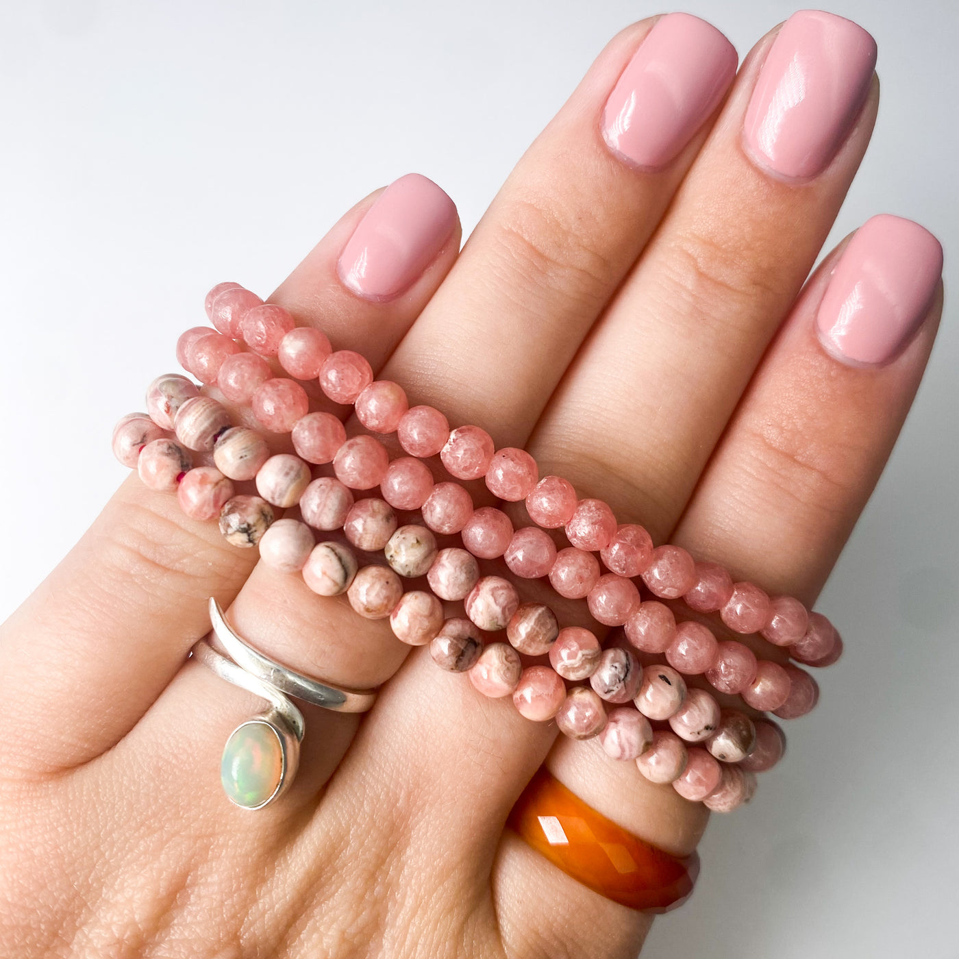 Kid size Rhodochrosite bracelet