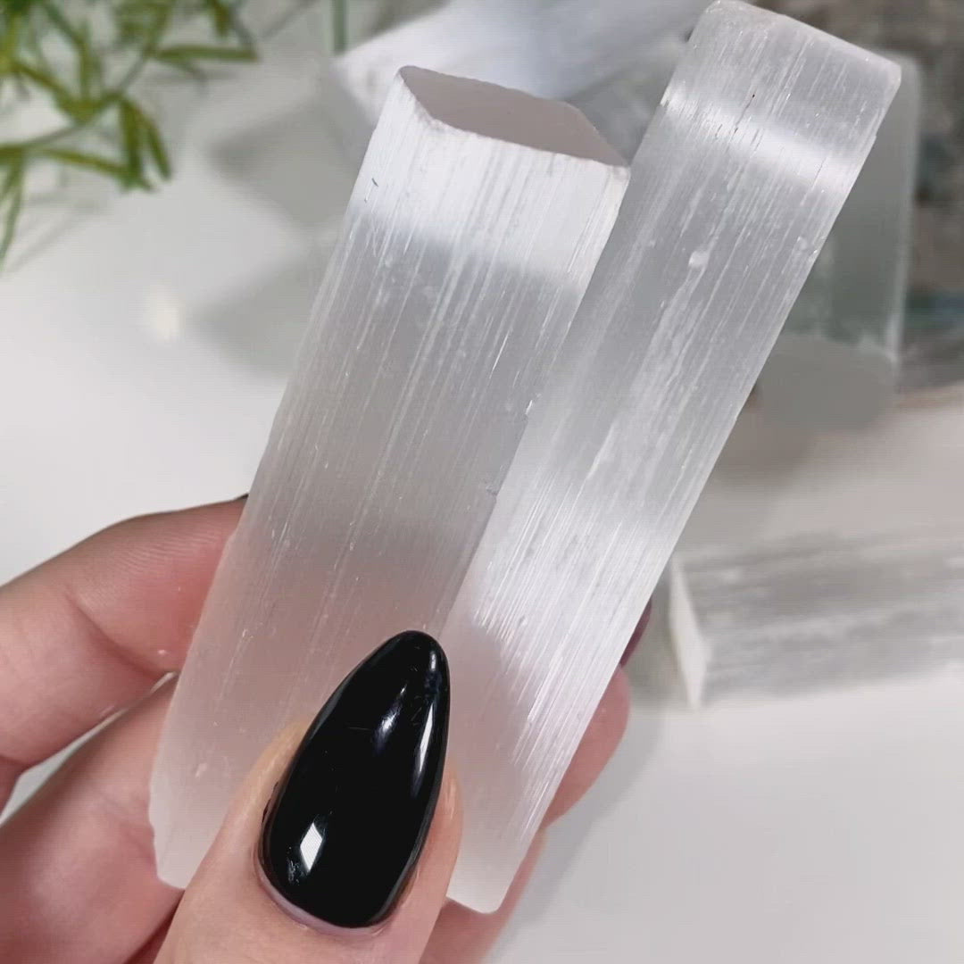 Raw Selenite Stick for Clear Energy