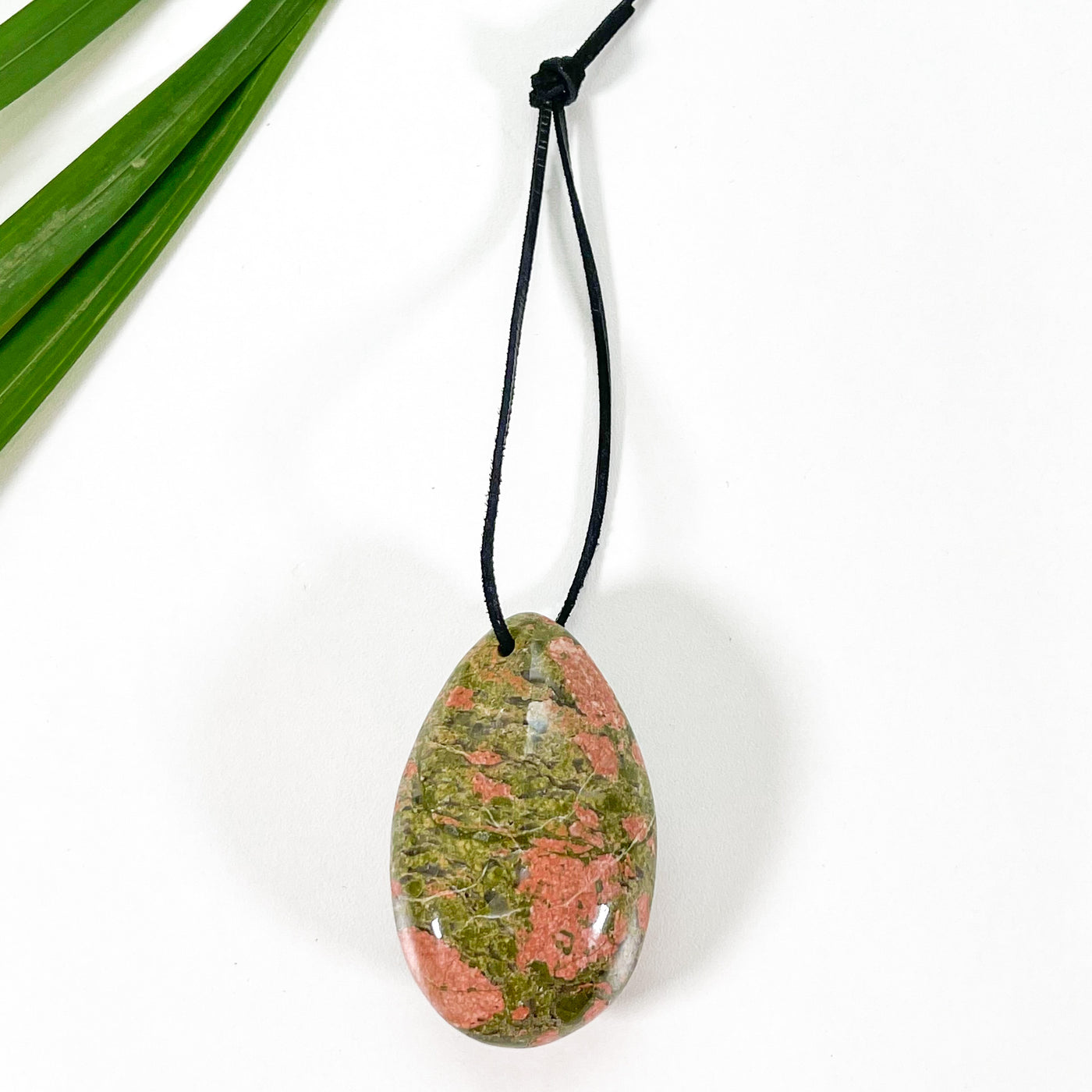 Unakite Jasper Meditation Palm Stone