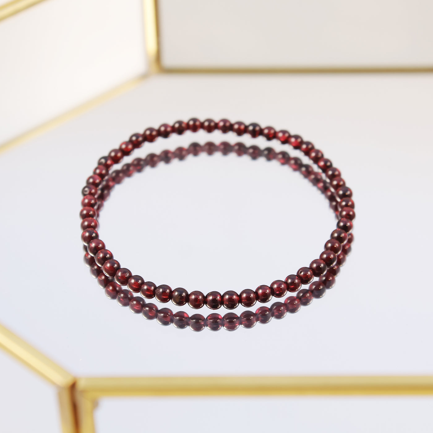 Boundary Strengthening Garnet Bracelet