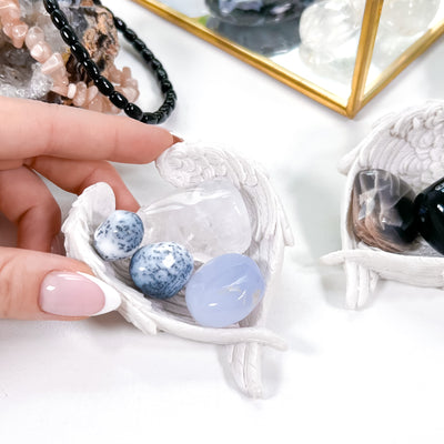 Angel Wings Trinket Dish for Crystals