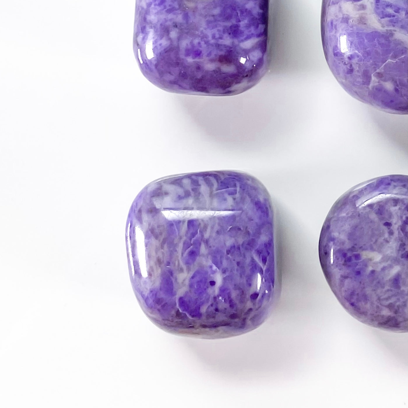 💜 Tumbled Purple Jade for Self-trust