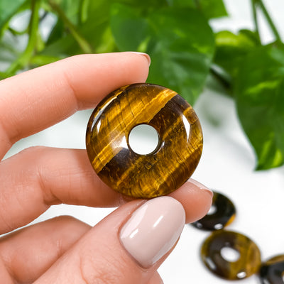 Tiger's Eye Donut Pendant