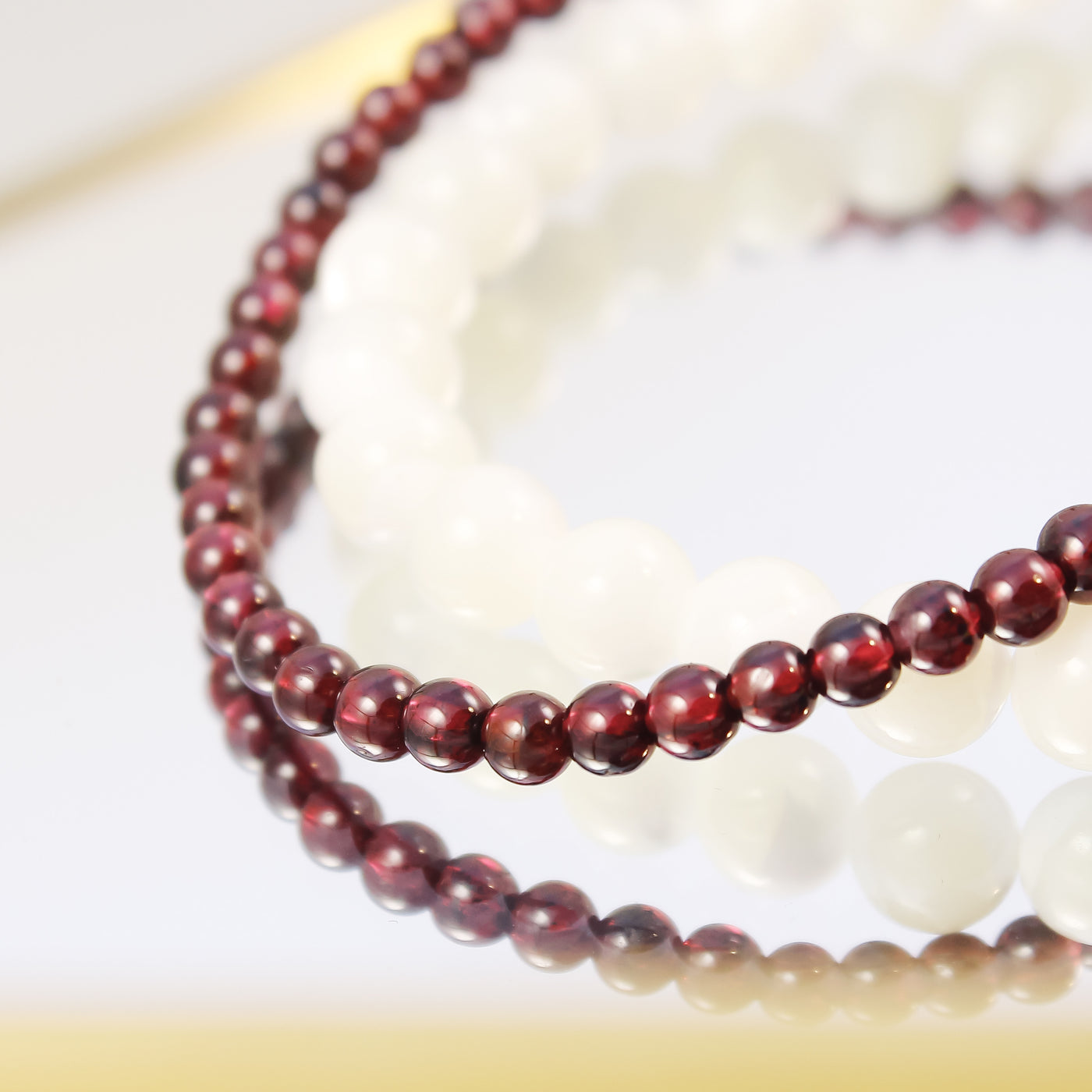 Boundary Strengthening Garnet Bracelet