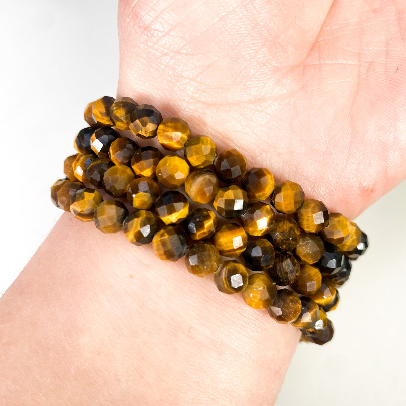 Faceted Tiger’s Eye bracelet