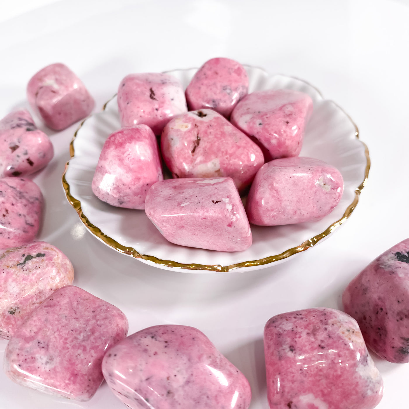 Compassion Enhancing Tumbled Pink Rhodonite