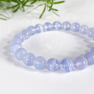 Blue Laced Chalcedony Bracelet for Generosity