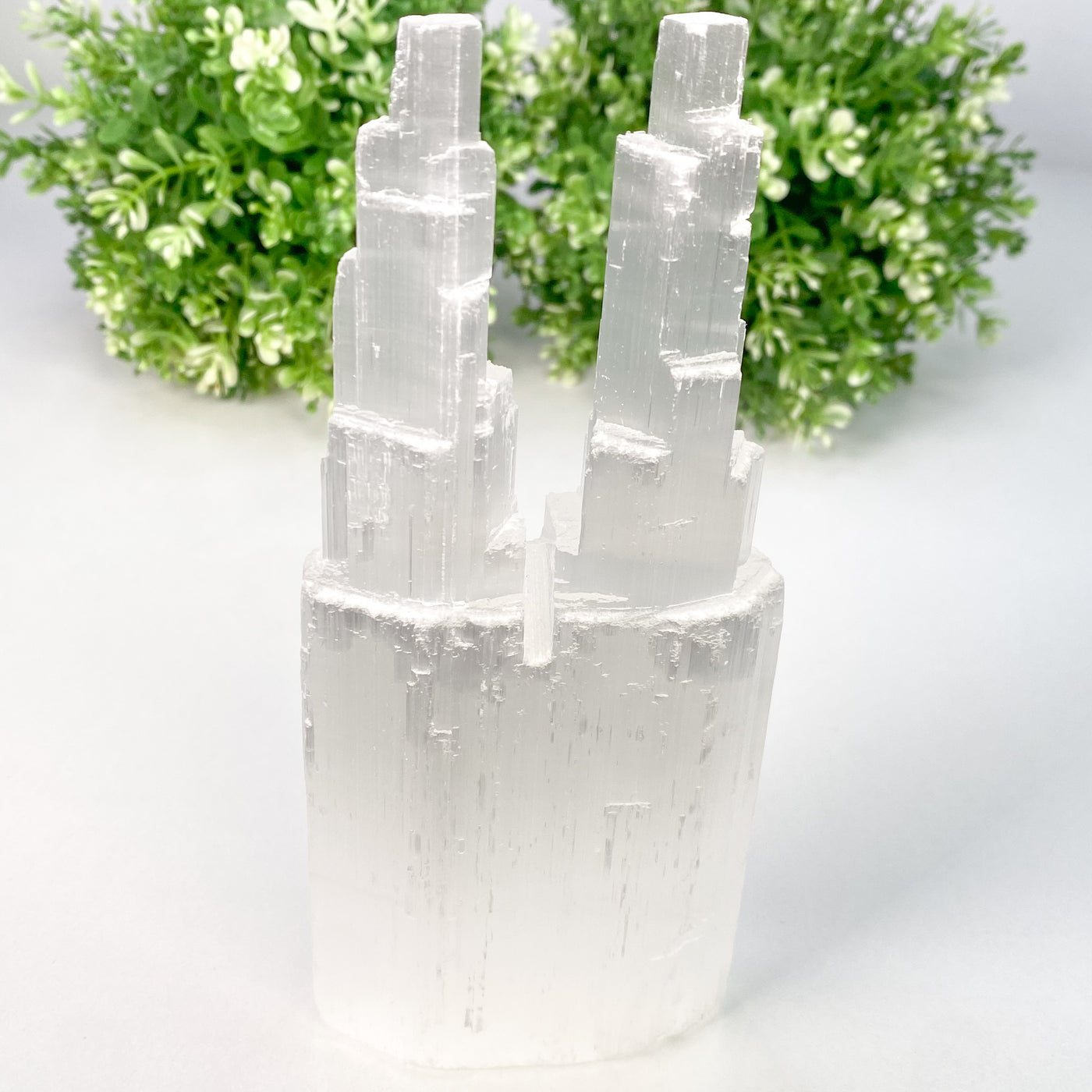 Double pointed Selenite tower
