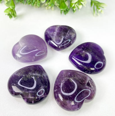 Amethyst heart for psychic protection