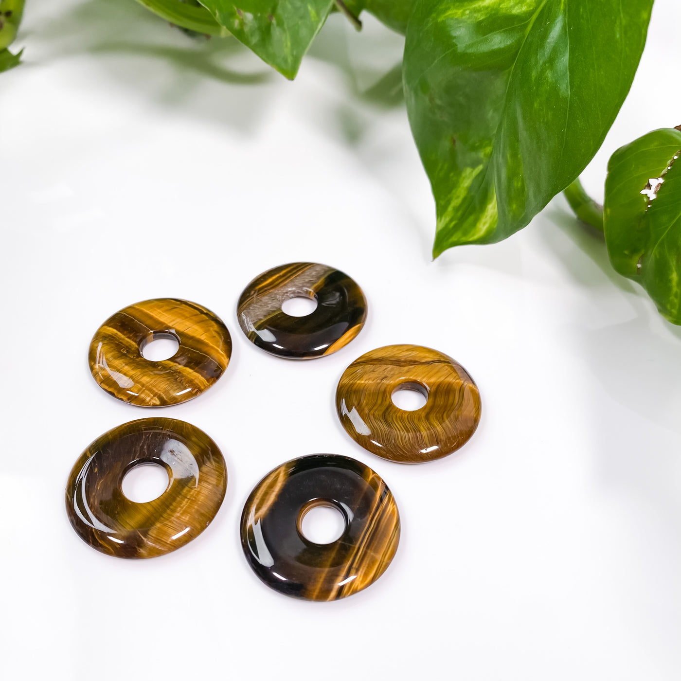 Tiger's Eye Donut Pendant