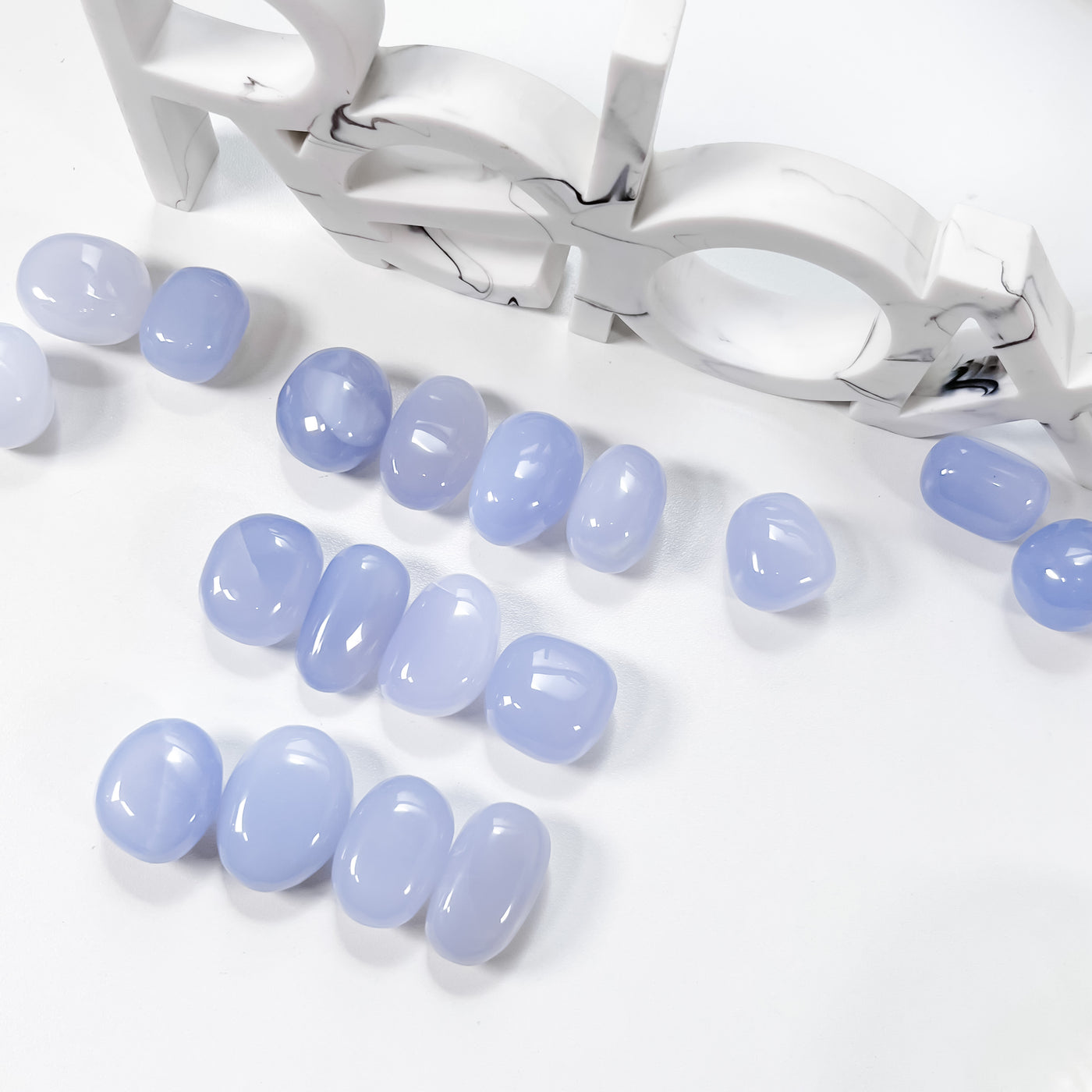 Blue Chalcedony for Self-acceptance (Lighter Blue)