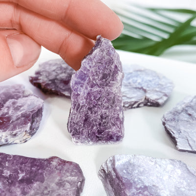Mini Raw Lepidolite Slabs