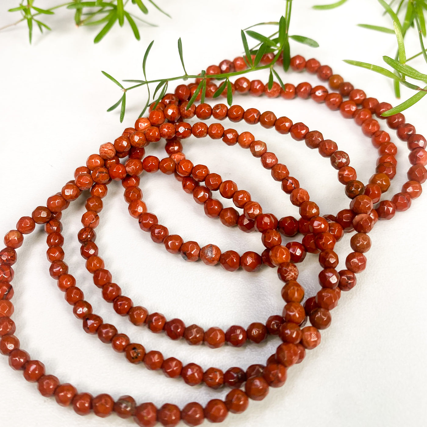 Faceted Red Jasper bracelet