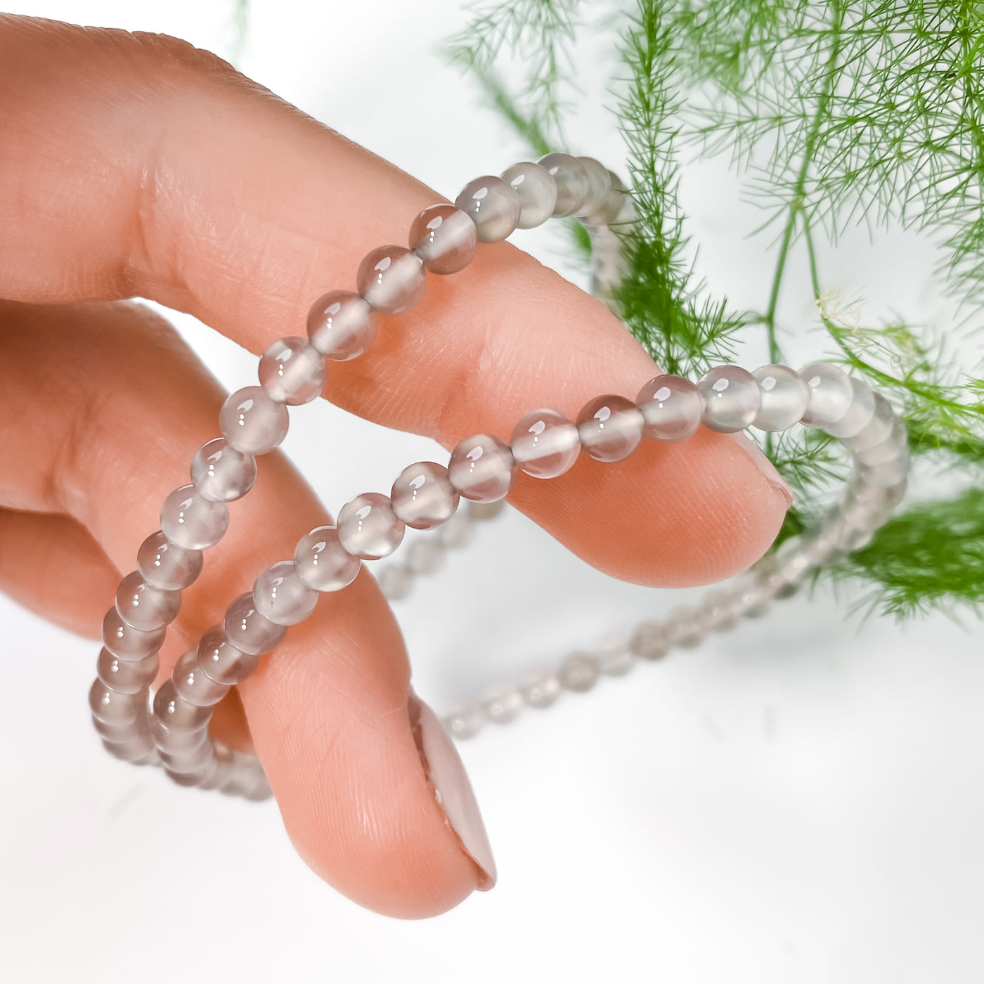 Grey Agate Bracelet for Concentration