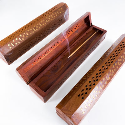 2-Pack Incense Set With Wooden Burner