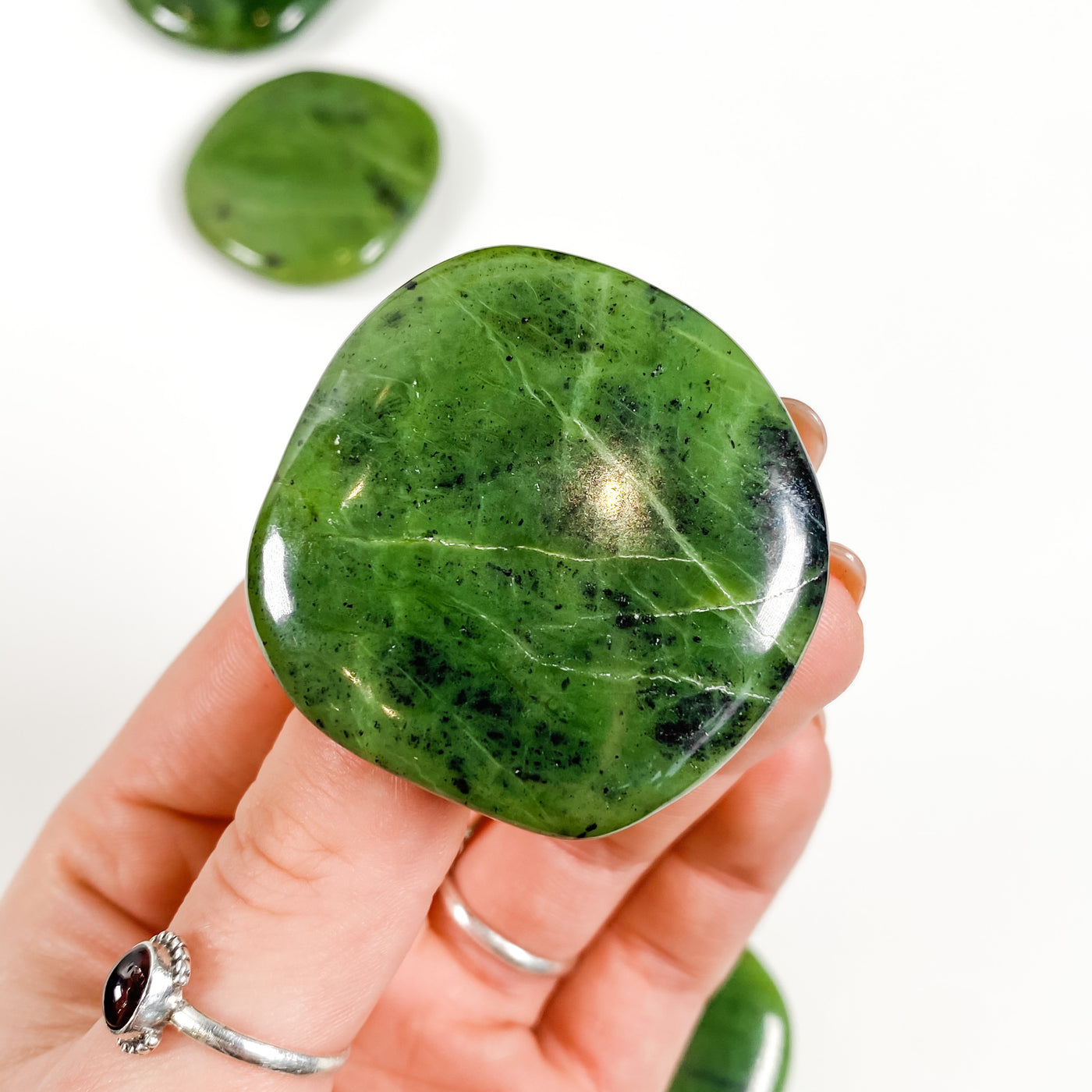 Luck Enhancing Jadeite Palm Stone