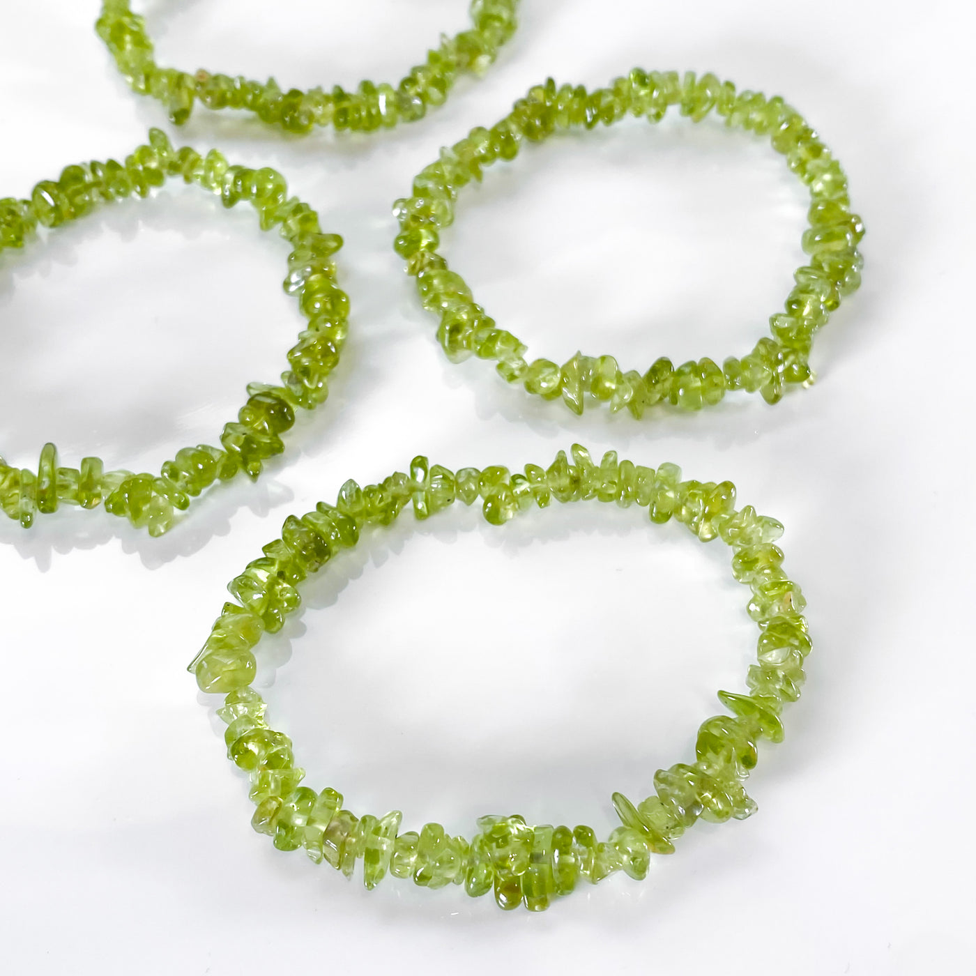 Peridot Chip Bracelet