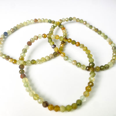 Faceted Green Garnet bracelet