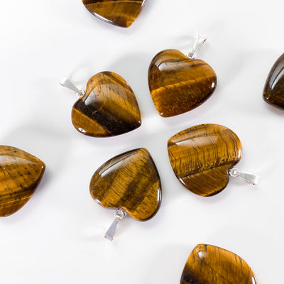 🐯 Tiger's Eye Heart Pendant for A Fearless Attitude