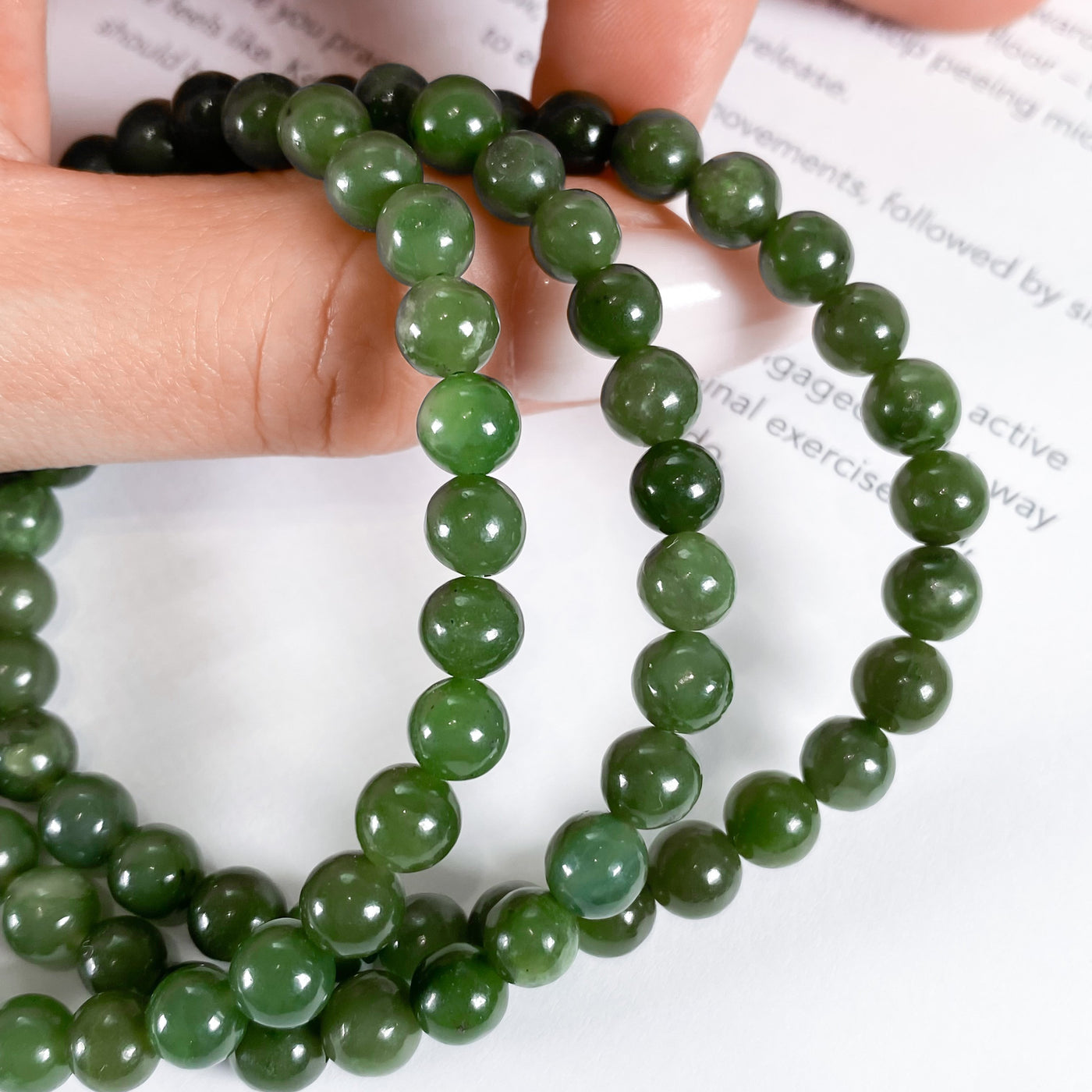 Nephrite Jade Bracelet for Serendipity