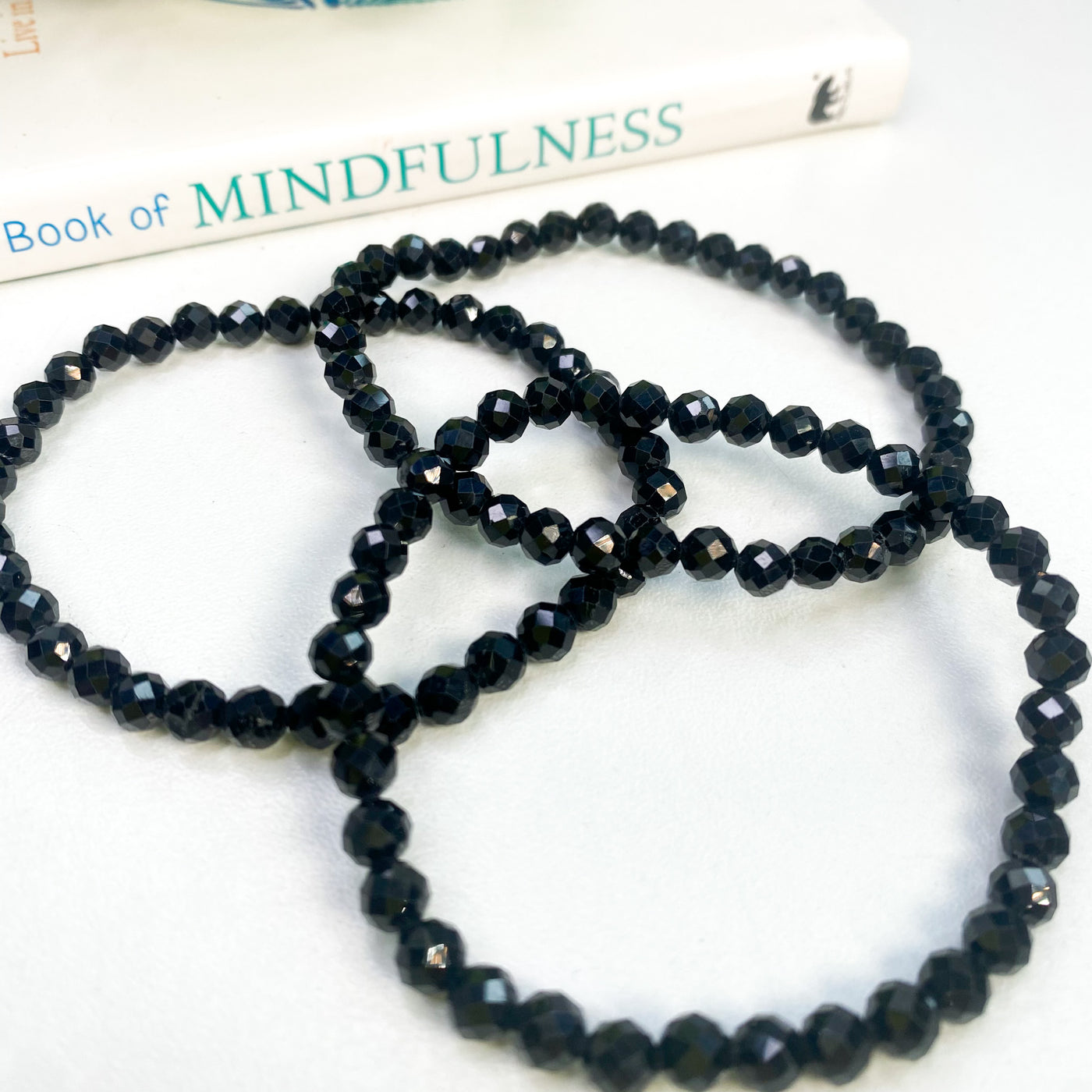 Faceted Black Tourmaline bracelet