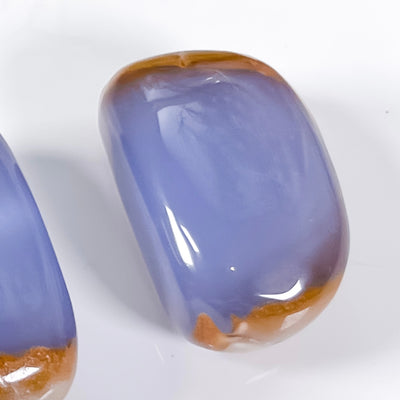 Blue Chalcedony with Hematite Inclusions for Security