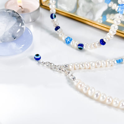 Freshwater Pearl Choker Necklace for Focus and Faith