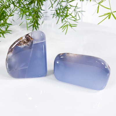 Calming Free-standing Blue Chalcedony