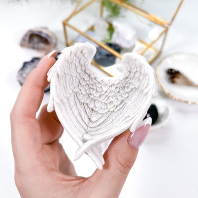 Angel Wings Trinket Dish for Crystals
