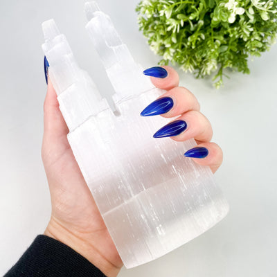 Double pointed Selenite tower