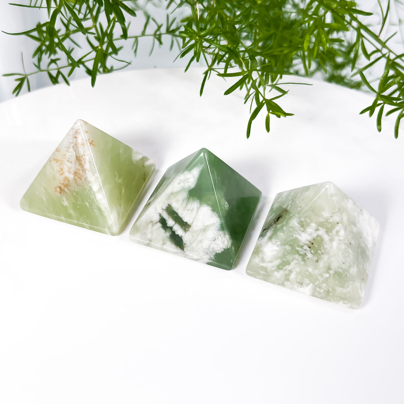 Green Jade Pyramid for Serendipity
