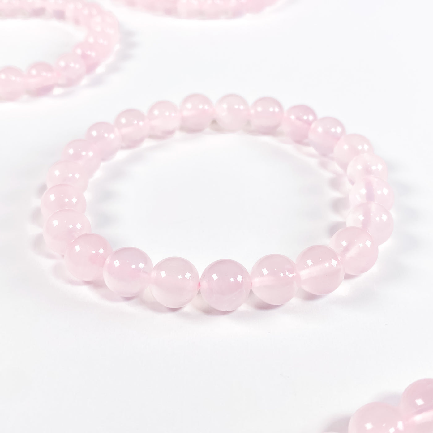 💕 Heart Leading Rose Quartz Bracelet