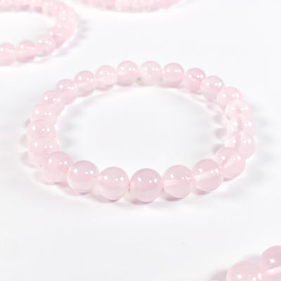 💕 Heart Leading Rose Quartz Bracelet