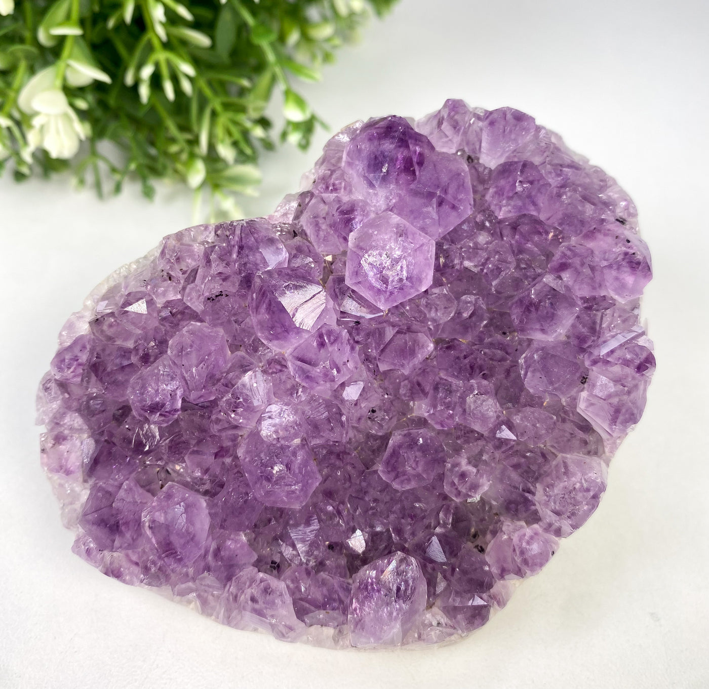Amethyst heart for calming your mind down